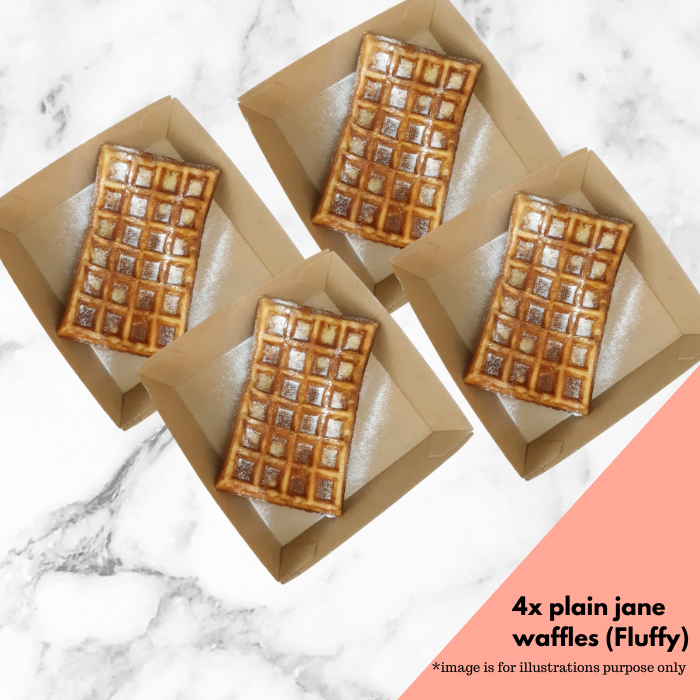 4x plain jane waffles (Fluffy)